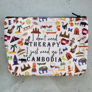 CAMBODIA!  Cosmetic bag, pencil case